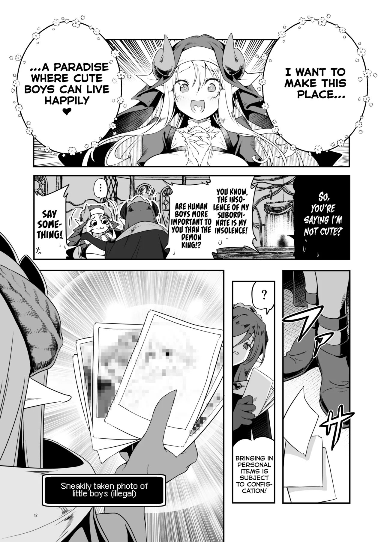 The Sweet And Kind Sister Succubus That Will Do Anything: The Confession And Ejaculation Room page 12