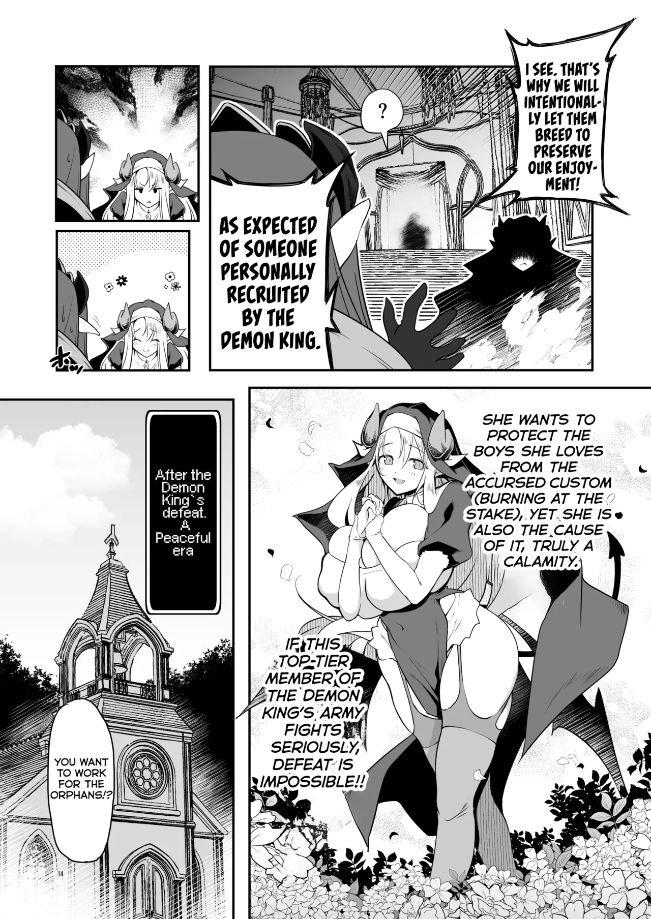 The Sweet And Kind Sister Succubus That Will Do Anything: The Confession And Ejaculation Room page 14