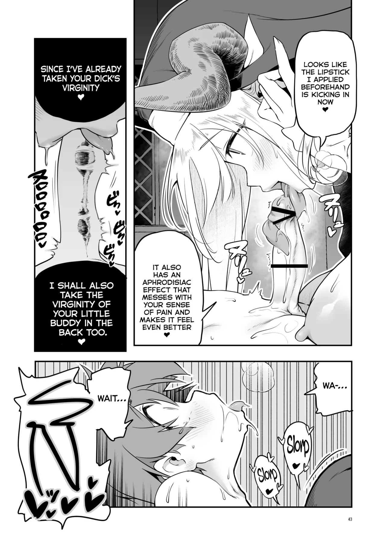 The Sweet And Kind Sister Succubus That Will Do Anything: The Confession And Ejaculation Room page 43