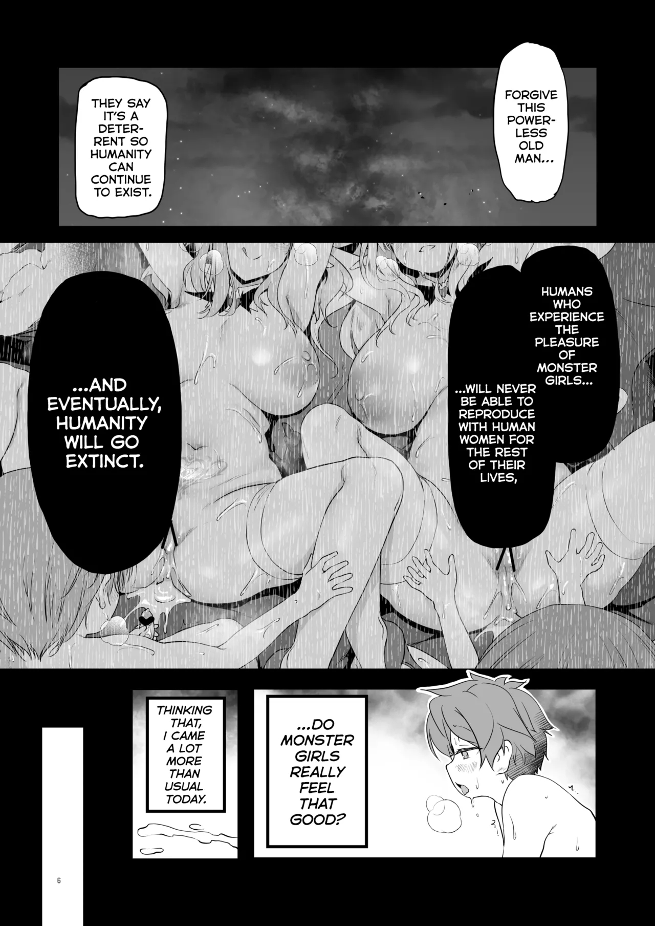 The Sweet And Kind Sister Succubus That Will Do Anything: The Confession And Ejaculation Room page 6