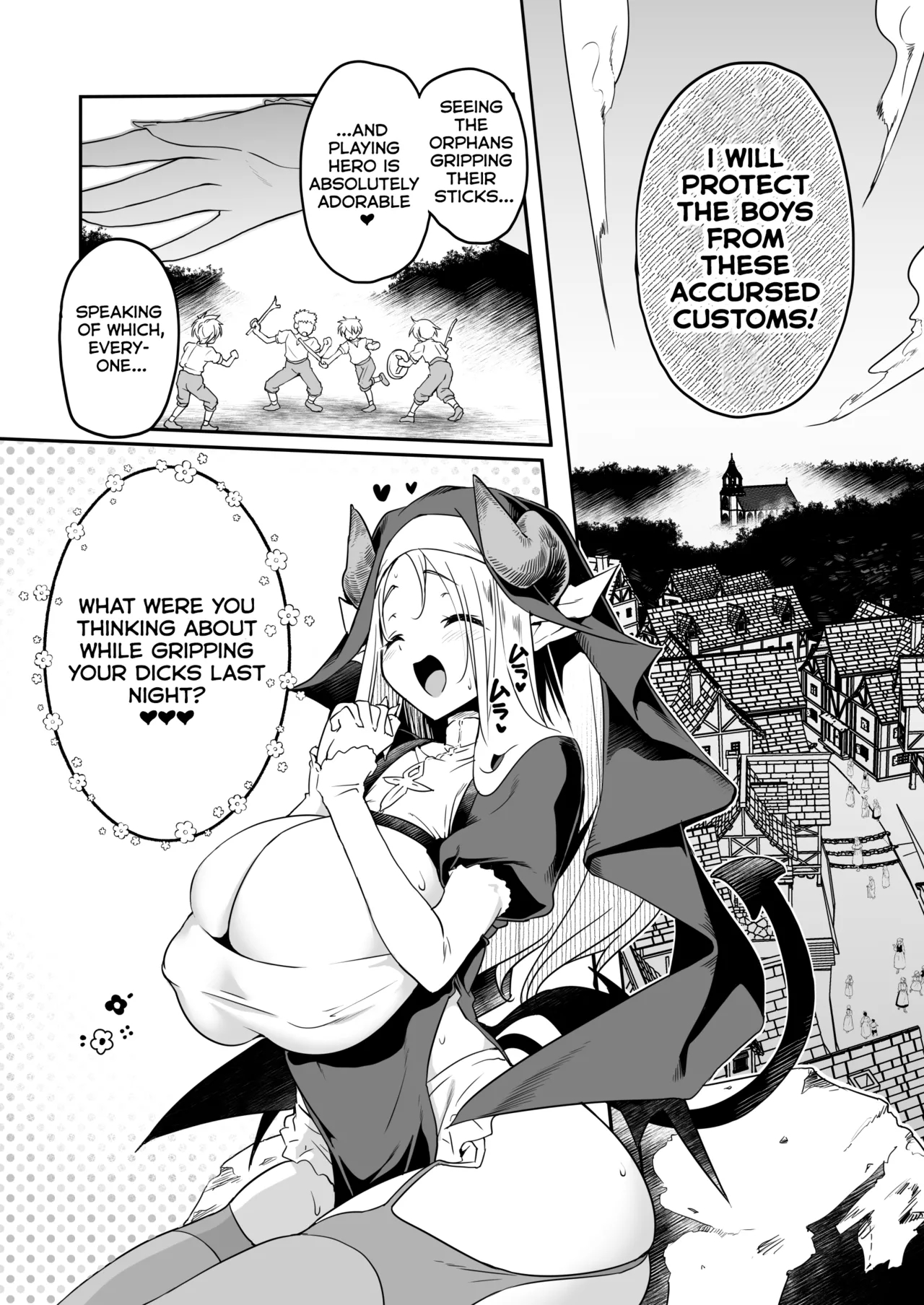 The Sweet And Kind Sister Succubus That Will Do Anything: The Confession And Ejaculation Room page 7