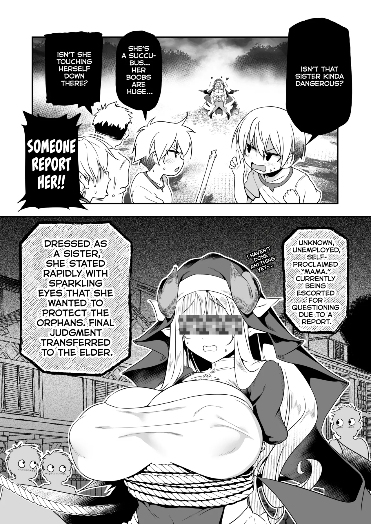 The Sweet And Kind Sister Succubus That Will Do Anything: The Confession And Ejaculation Room page 8