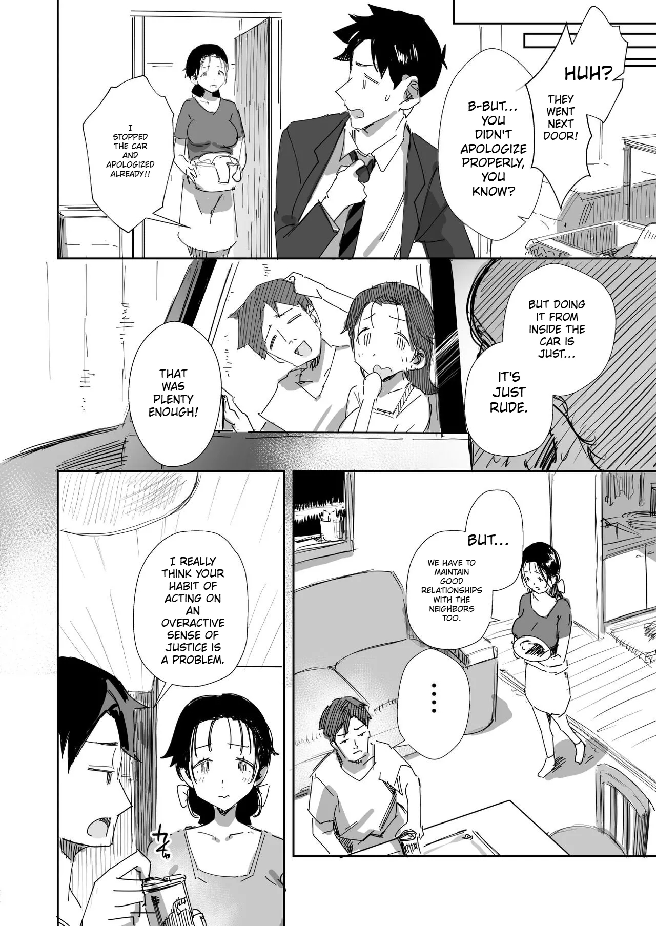 A Kind-hearted, Foolish, Big-breasted Housewife Is Seduced By Her Neighbor, A Man With A Trashy Apartment page 6