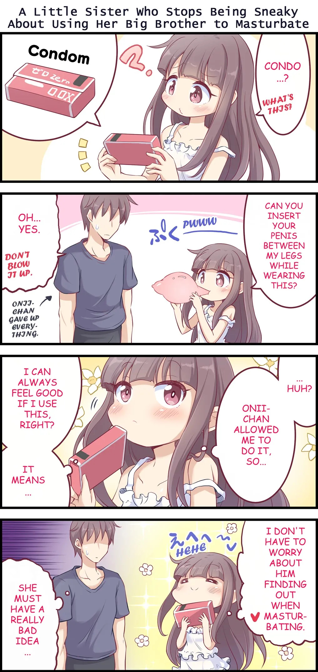 A Little Sister Who Tries To Be Sneaky About Using Her Big Brother To Masturbate 3 page 29