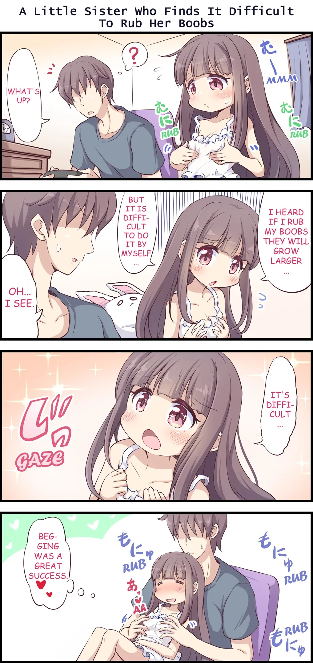 A Little Sister Who Tries To Be Sneaky About Using Her Big Brother To Masturbate 3 page 5