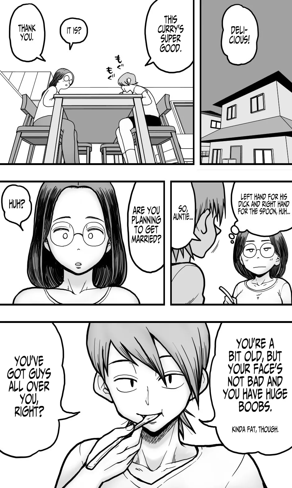 A Plain 30's Virgin Aunt Gives In To Lust For Rude Nephew page 8