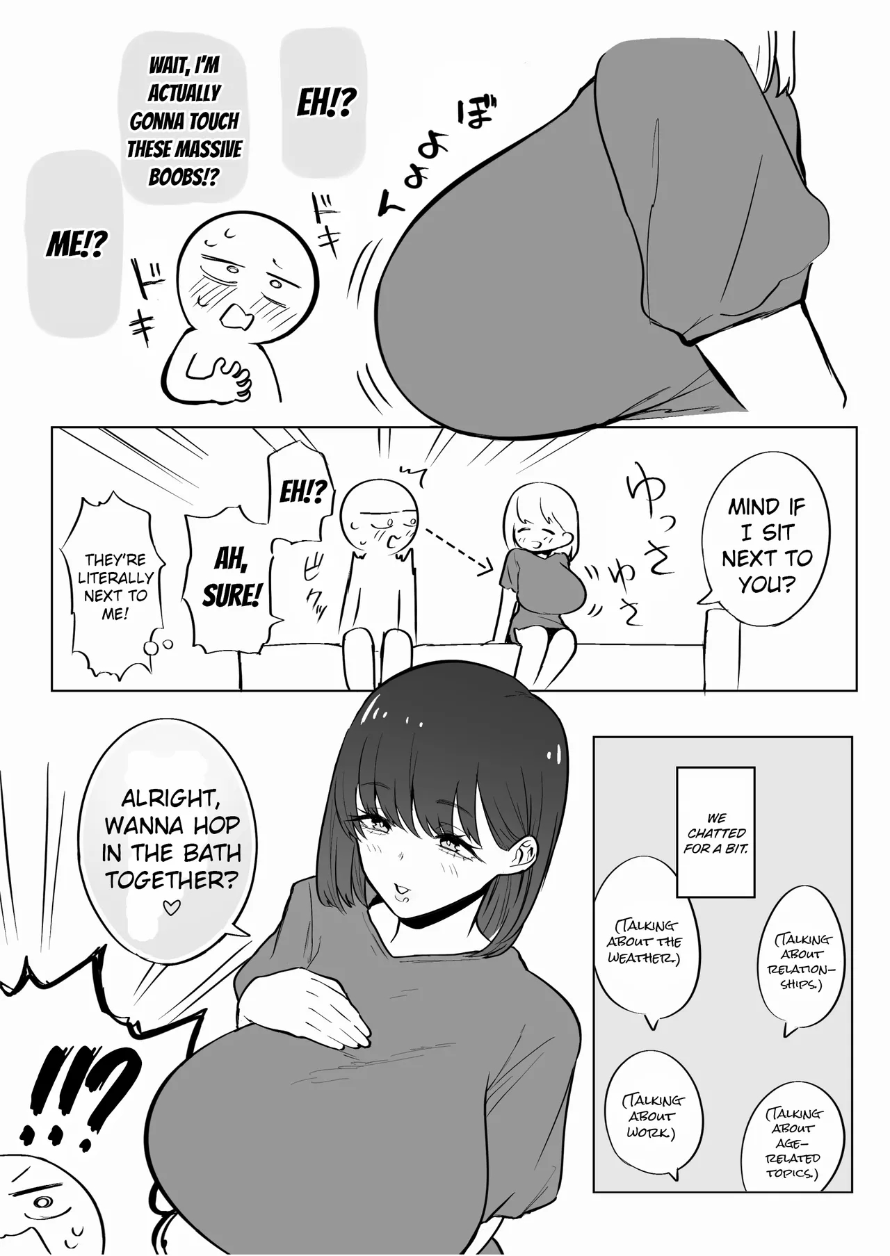 A Report Manga About Fondling Huge Titties page 10