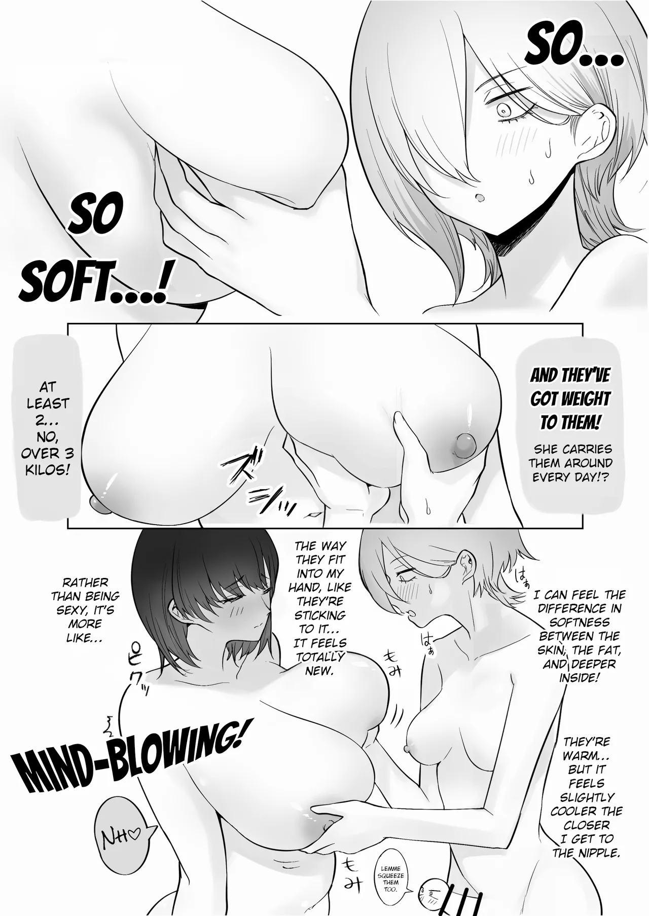 A Report Manga About Fondling Huge Titties page 15