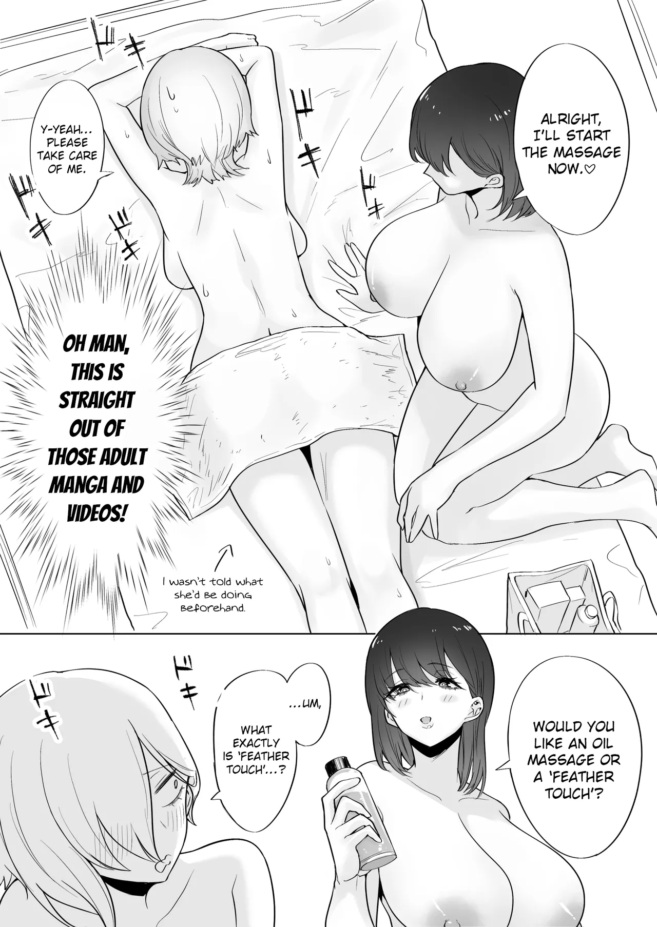 A Report Manga About Fondling Huge Titties page 19