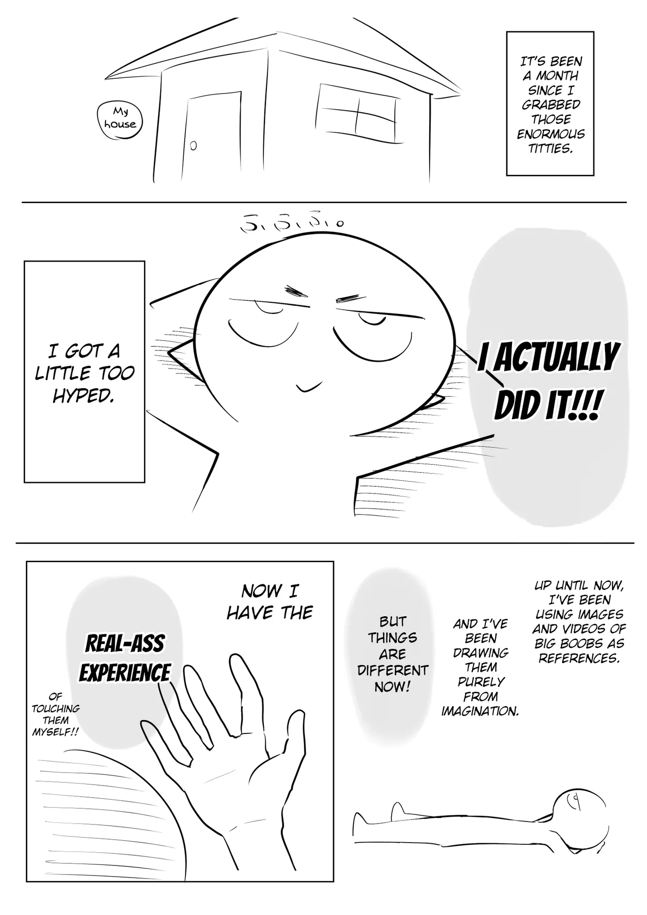 A Report Manga About Fondling Huge Titties page 33