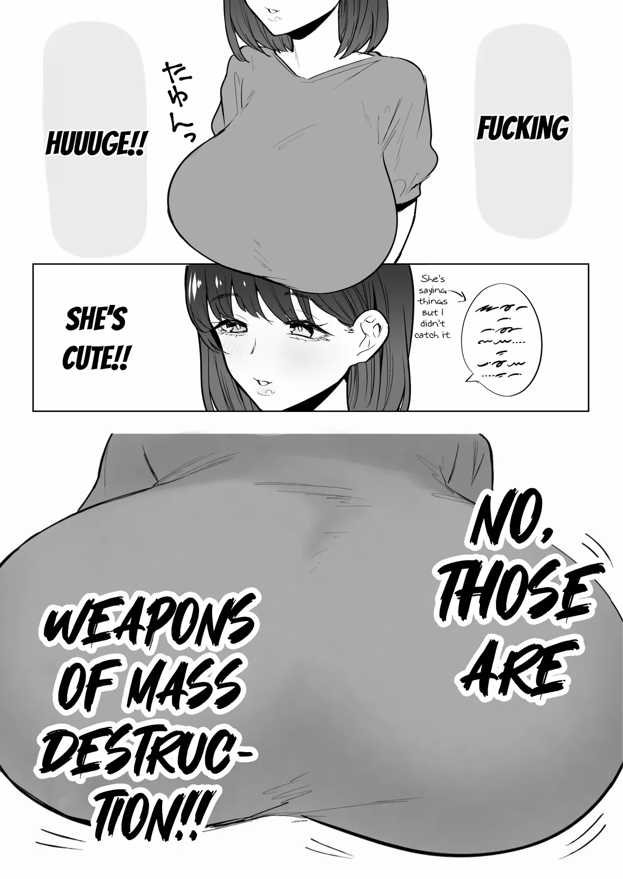 A Report Manga About Fondling Huge Titties page 9