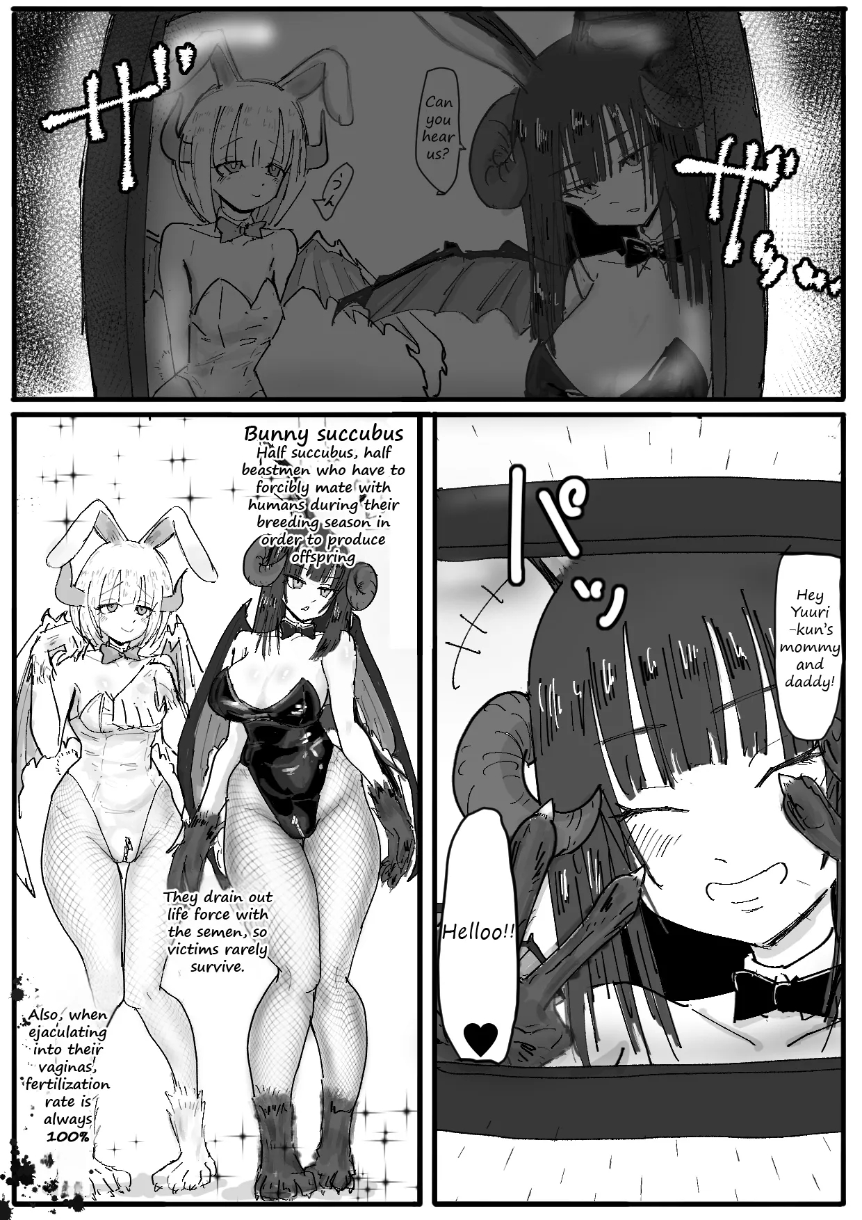 A Story About Recieving A Farewell Video Tape About A Pair Of Bunny Succubi Raping Your Beloved Son page 3