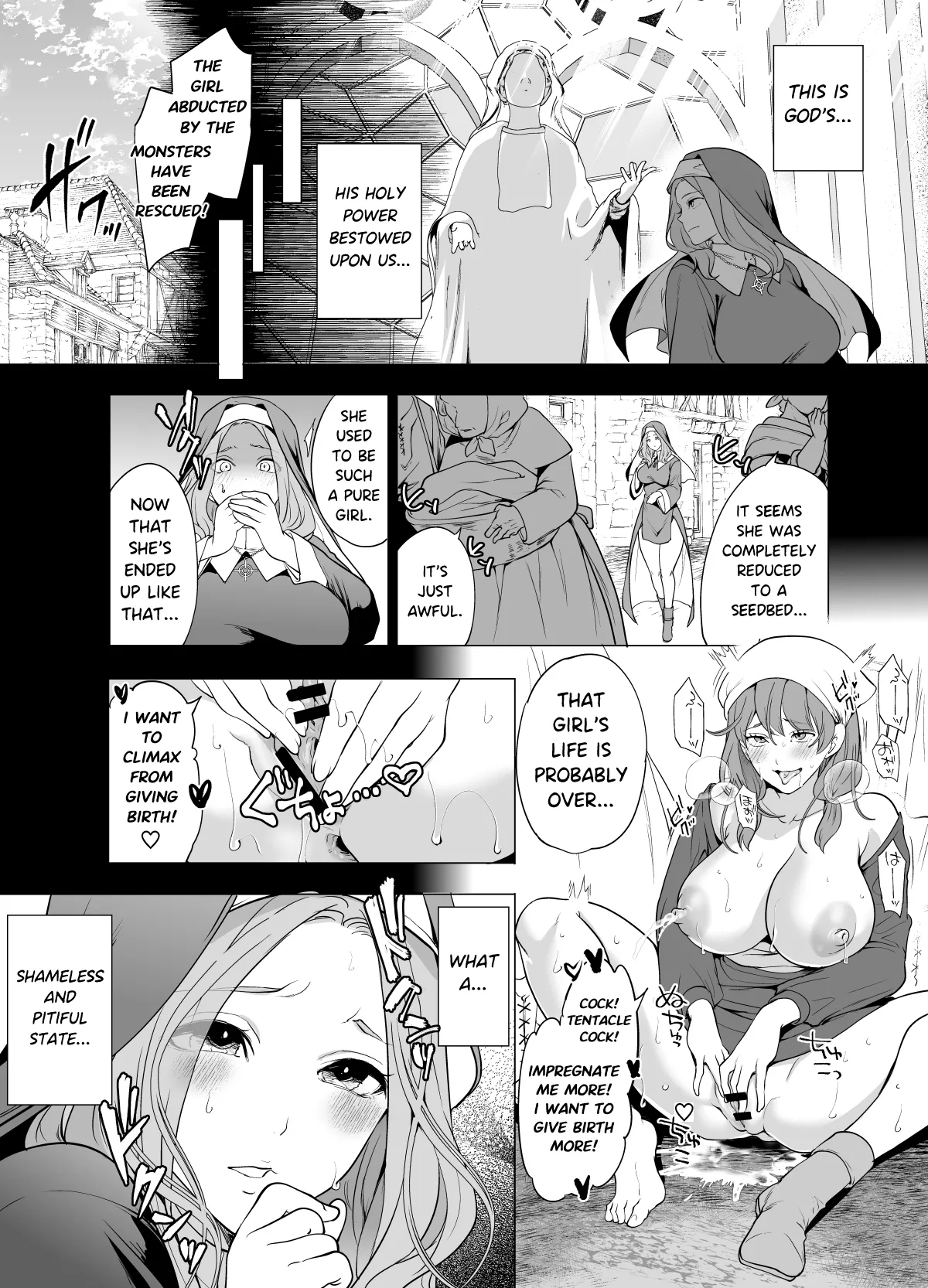 Defeated By Tentacles - The Holy Maiden's Tragic End page 5