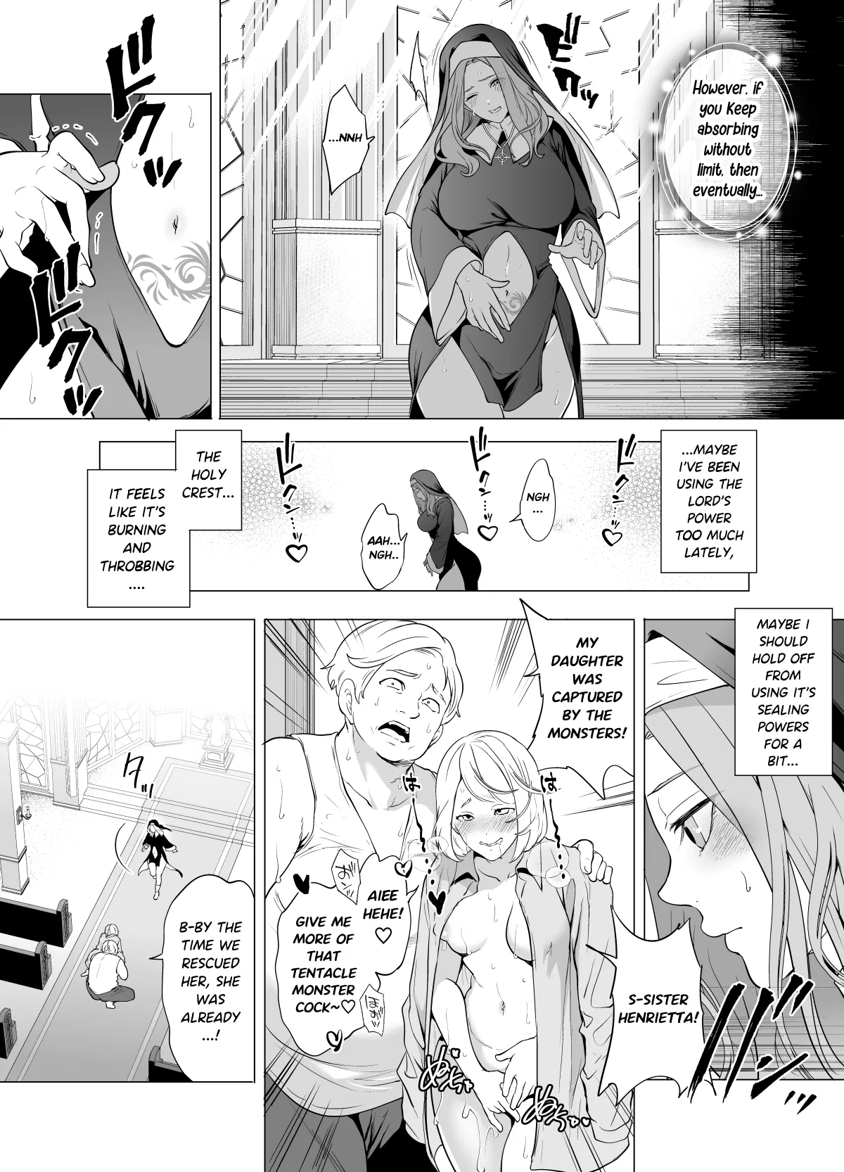 Defeated By Tentacles - The Holy Maiden's Tragic End page 7
