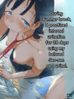 During Summer Break, I Practiced Internal Urination For 28 Days Using My Beloved Seo-san As A Urinal. page 1
