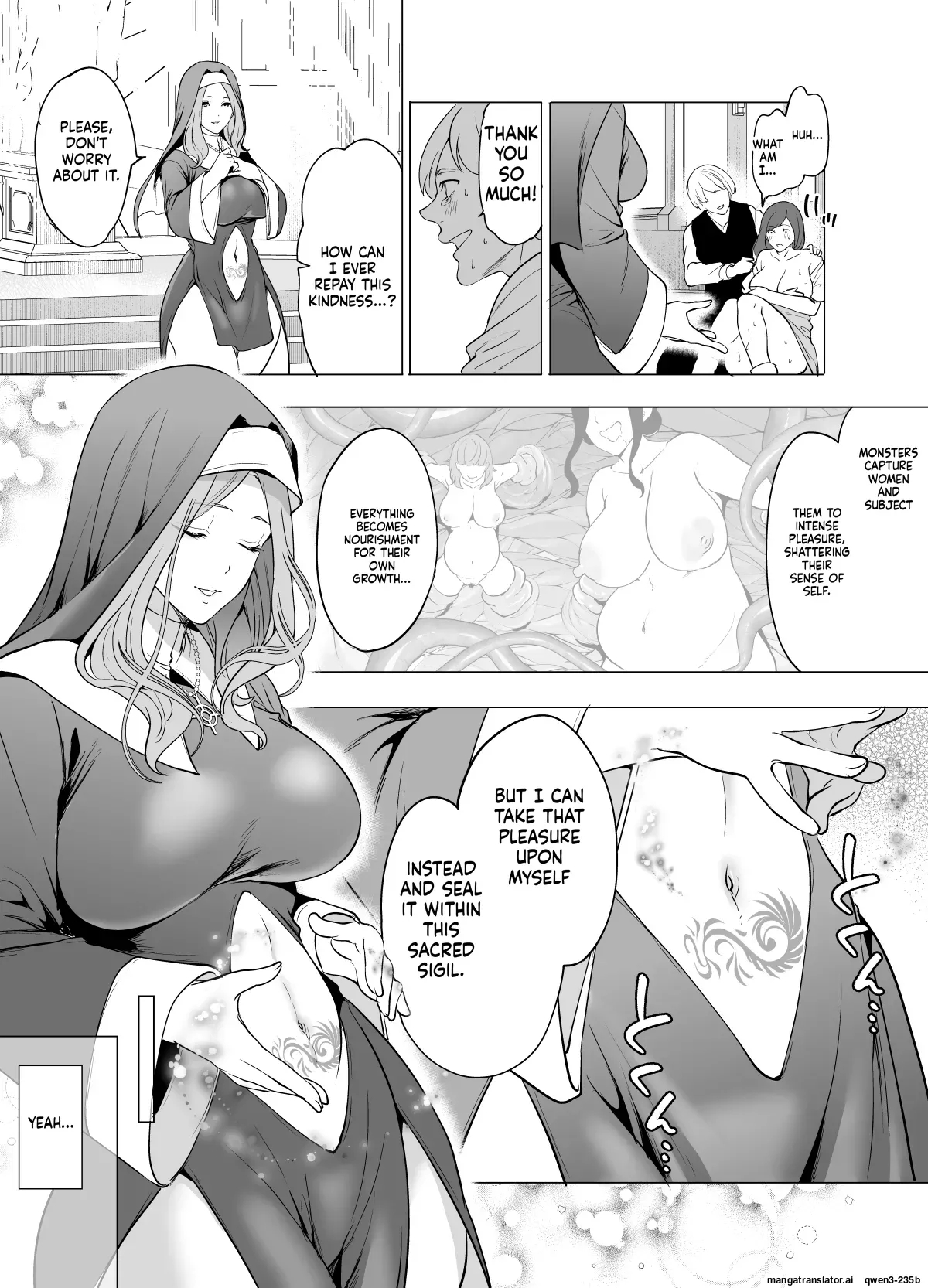 触手に敗北した聖女、無惨 page 4