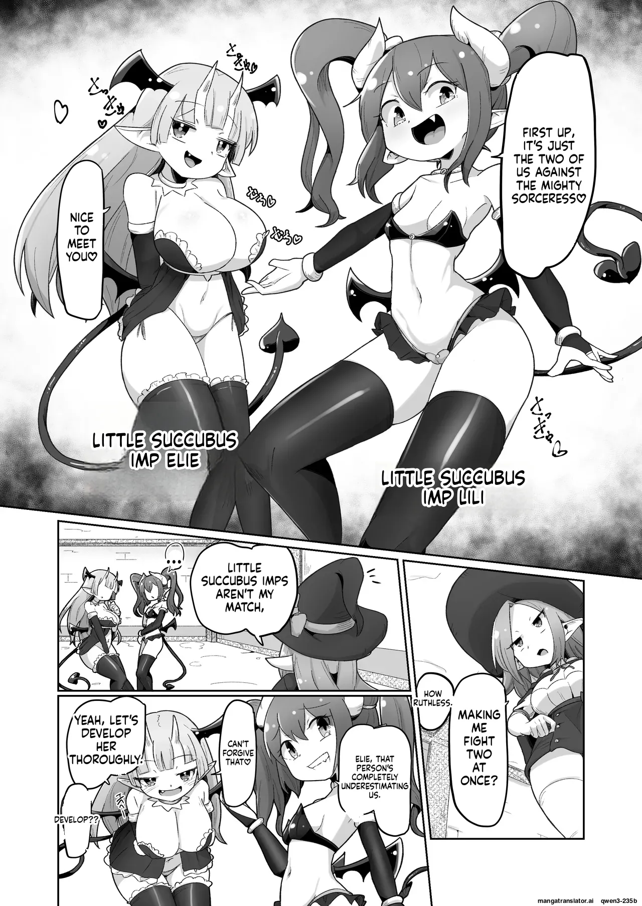 Haiboku Show Colosseum 1 Kaisenme Tsuyo Tsuyo Majutsushi-chan Vs Shintai Kaihatsu Ga Tokuina Shou Akuma Succubus-chan page 11