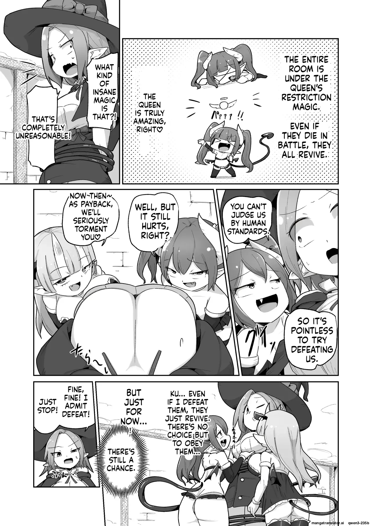 Haiboku Show Colosseum 1 Kaisenme Tsuyo Tsuyo Majutsushi-chan Vs Shintai Kaihatsu Ga Tokuina Shou Akuma Succubus-chan page 17