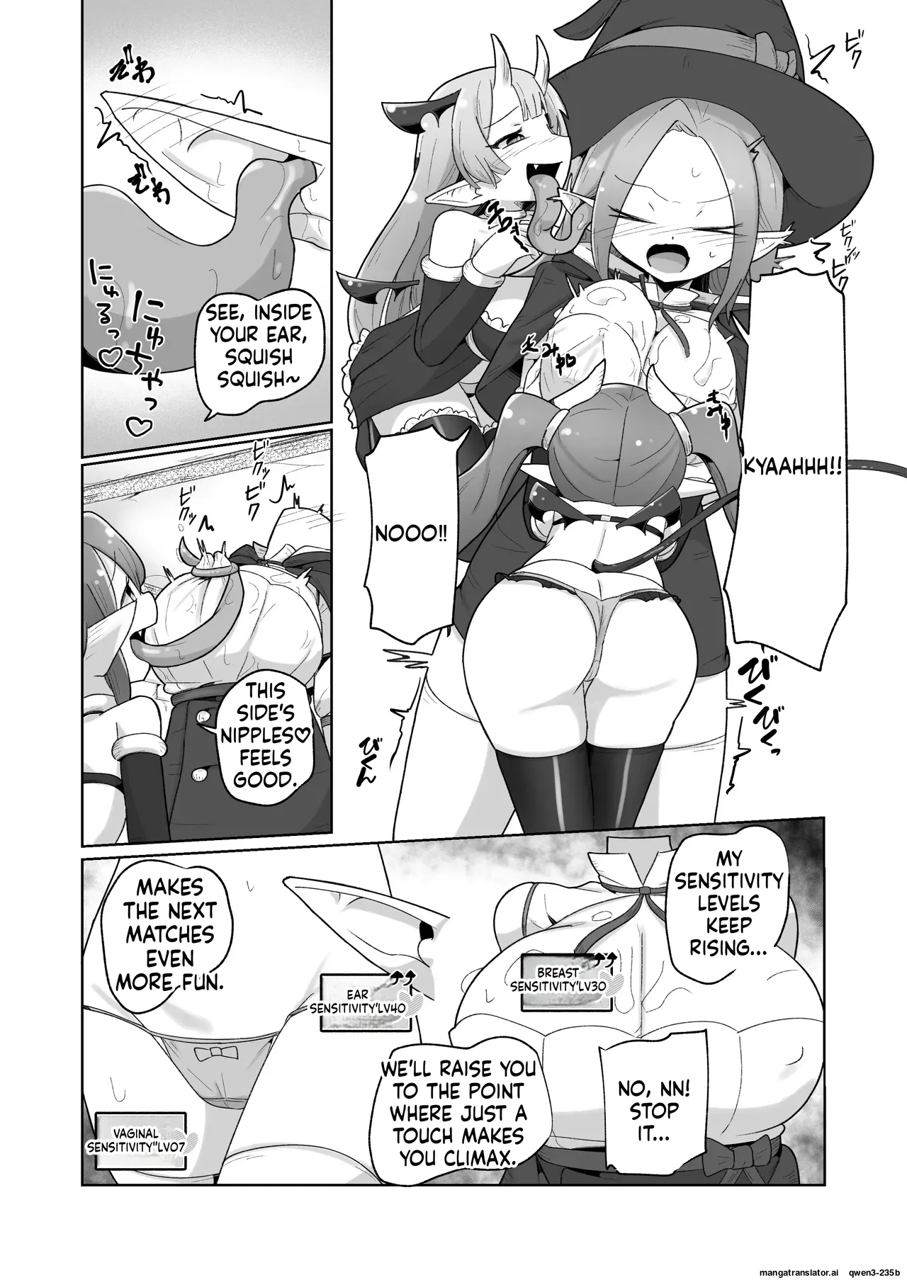 Haiboku Show Colosseum 1 Kaisenme Tsuyo Tsuyo Majutsushi-chan Vs Shintai Kaihatsu Ga Tokuina Shou Akuma Succubus-chan page 23