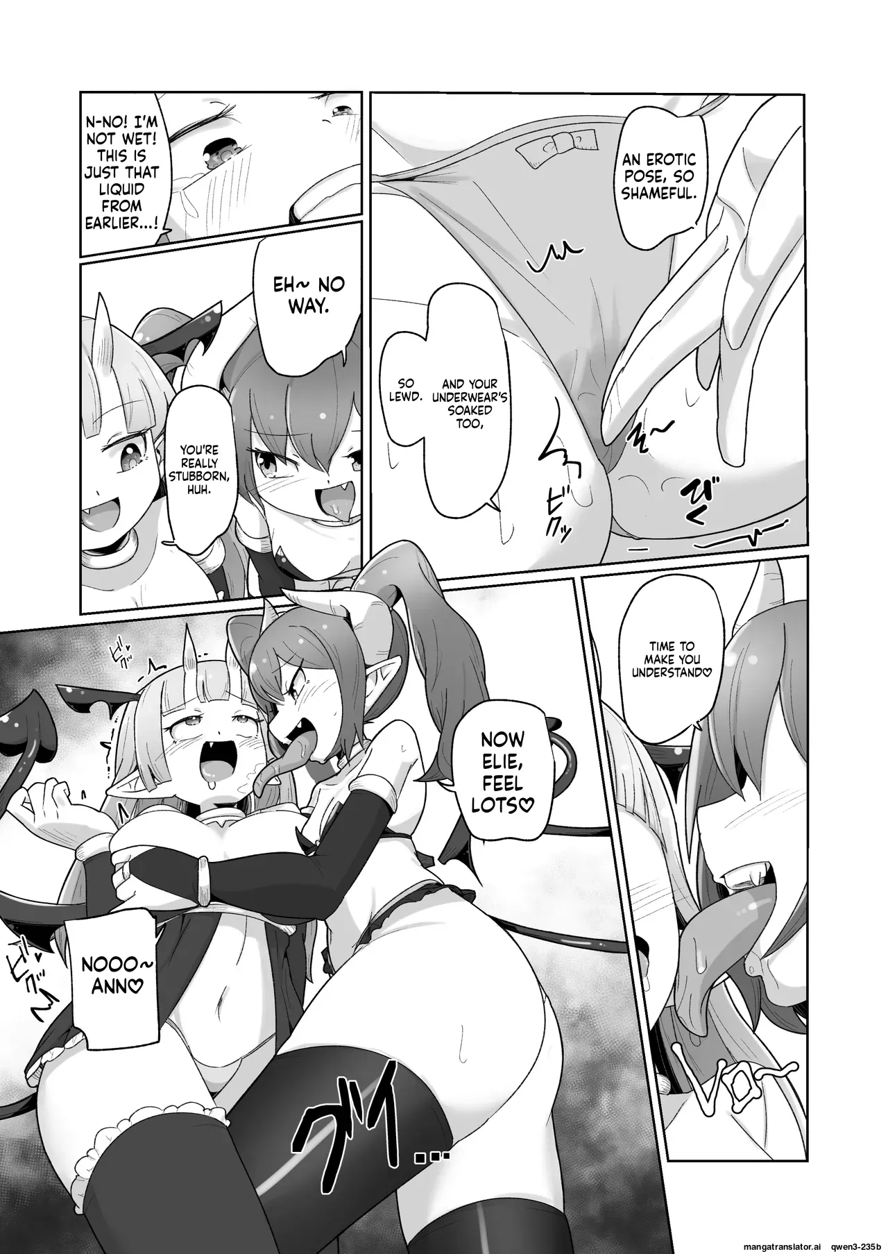 Haiboku Show Colosseum 1 Kaisenme Tsuyo Tsuyo Majutsushi-chan Vs Shintai Kaihatsu Ga Tokuina Shou Akuma Succubus-chan page 35