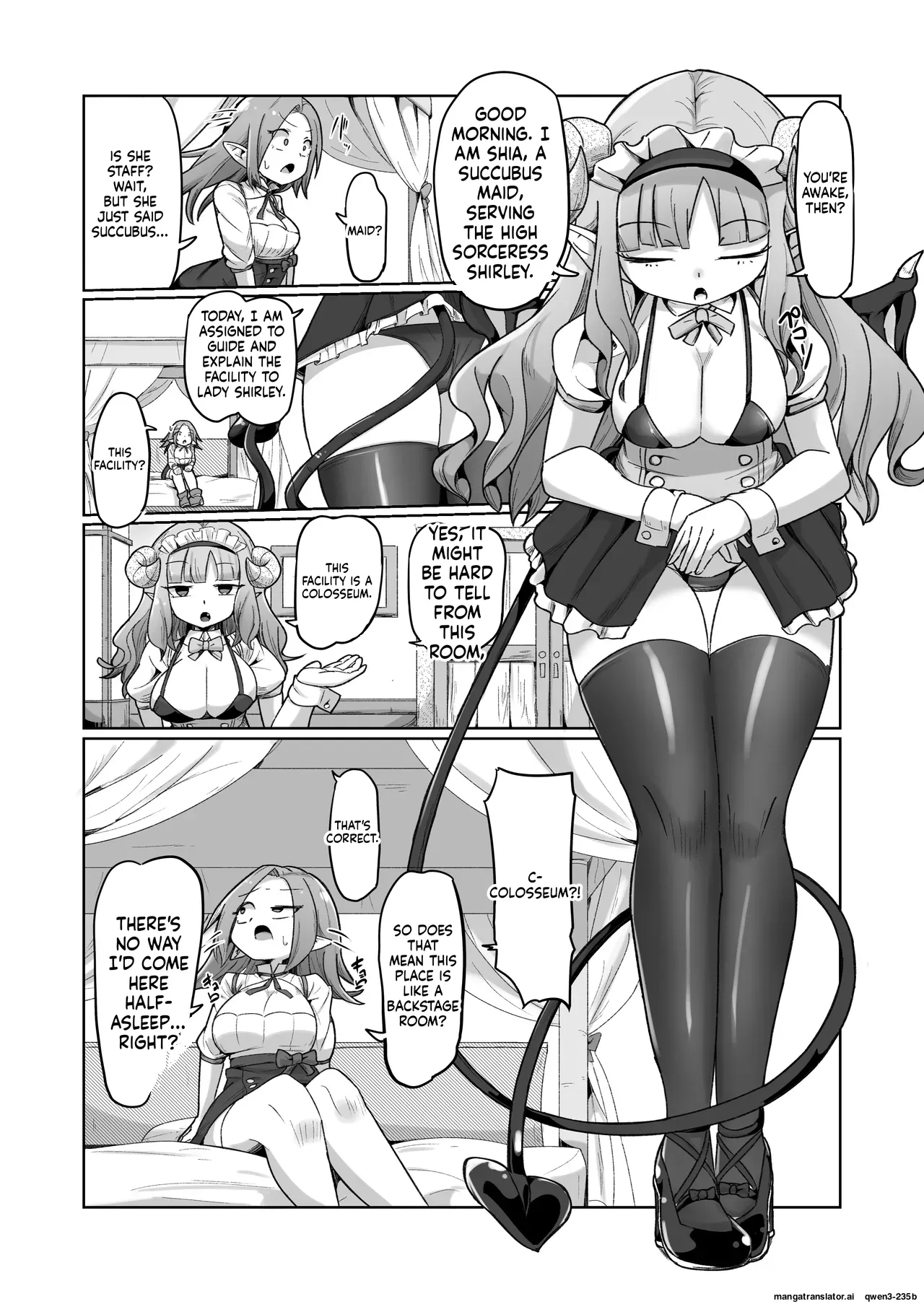 Haiboku Show Colosseum 1 Kaisenme Tsuyo Tsuyo Majutsushi-chan Vs Shintai Kaihatsu Ga Tokuina Shou Akuma Succubus-chan page 4