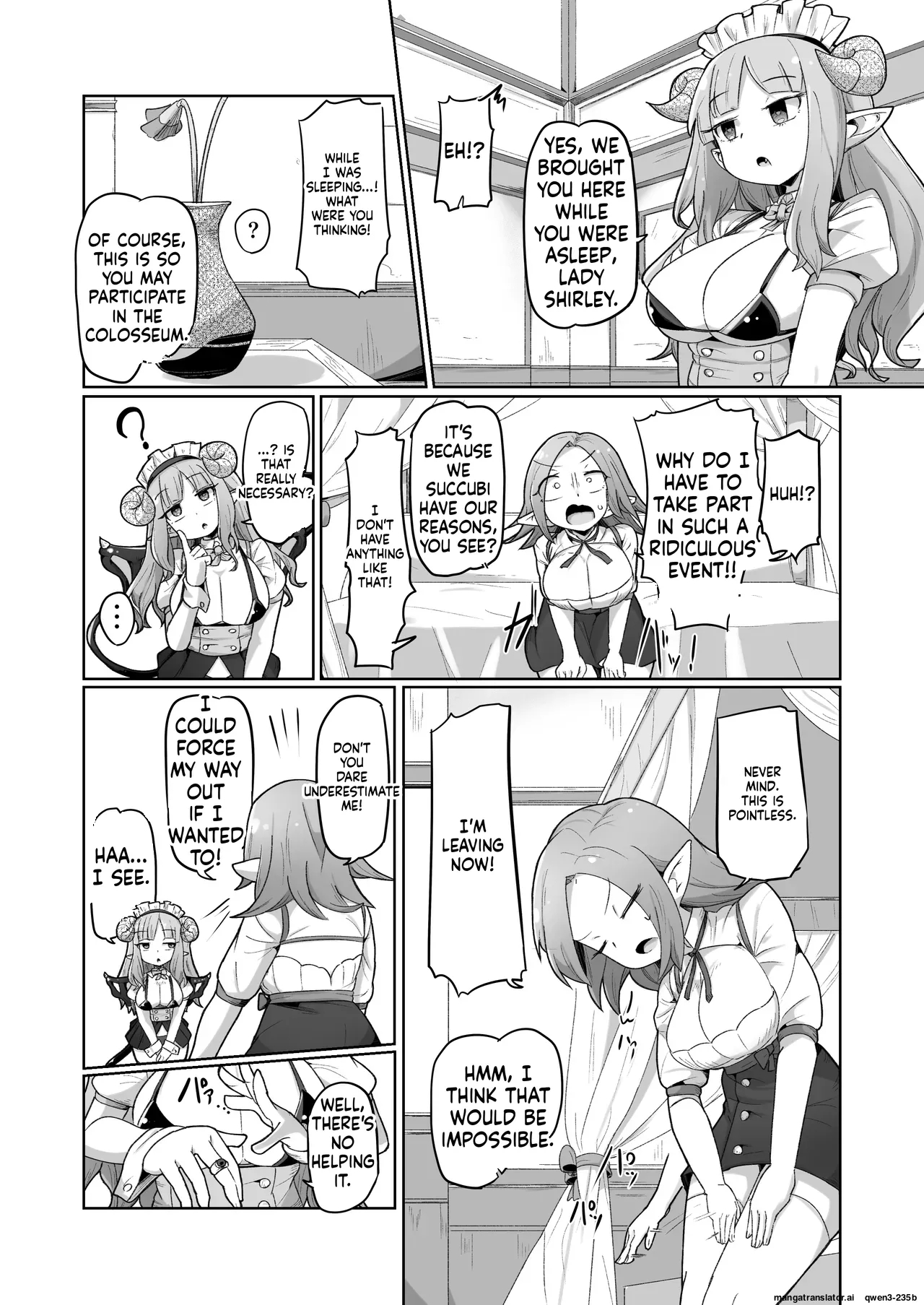 Haiboku Show Colosseum 1 Kaisenme Tsuyo Tsuyo Majutsushi-chan Vs Shintai Kaihatsu Ga Tokuina Shou Akuma Succubus-chan page 5