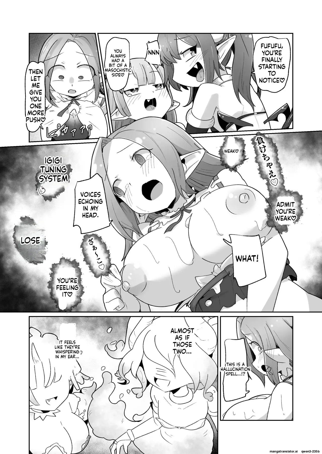 Haiboku Show Colosseum 1 Kaisenme Tsuyo Tsuyo Majutsushi-chan Vs Shintai Kaihatsu Ga Tokuina Shou Akuma Succubus-chan page 52