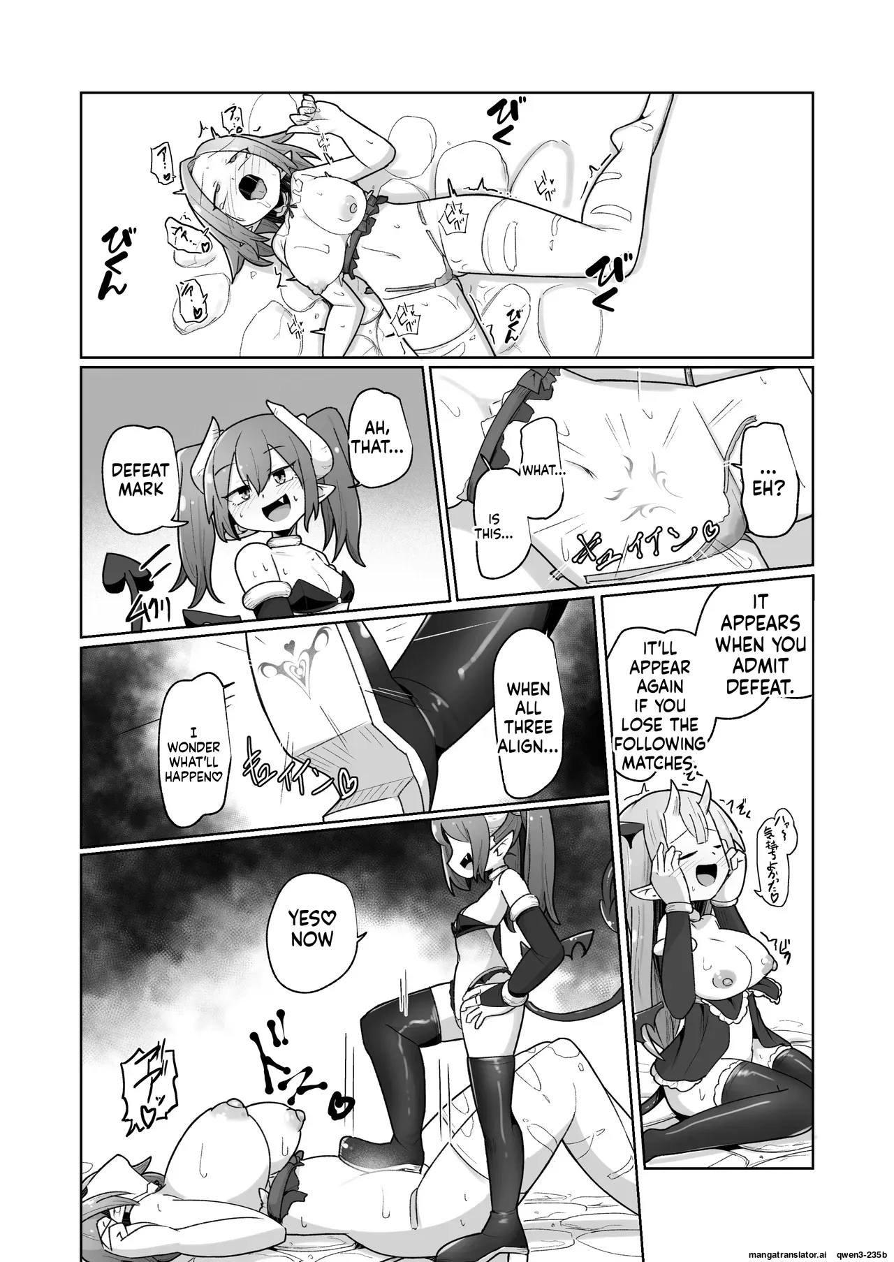 Haiboku Show Colosseum 1 Kaisenme Tsuyo Tsuyo Majutsushi-chan Vs Shintai Kaihatsu Ga Tokuina Shou Akuma Succubus-chan page 58