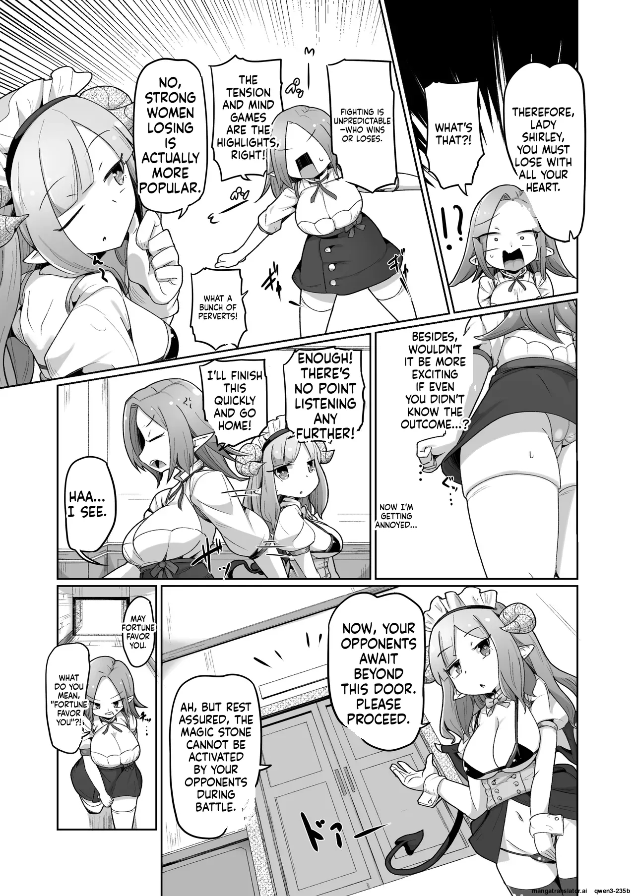 Haiboku Show Colosseum 1 Kaisenme Tsuyo Tsuyo Majutsushi-chan Vs Shintai Kaihatsu Ga Tokuina Shou Akuma Succubus-chan page 9