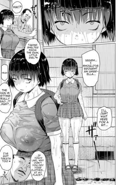 Kaede-chan Seeking Shelter From The Rain page 1