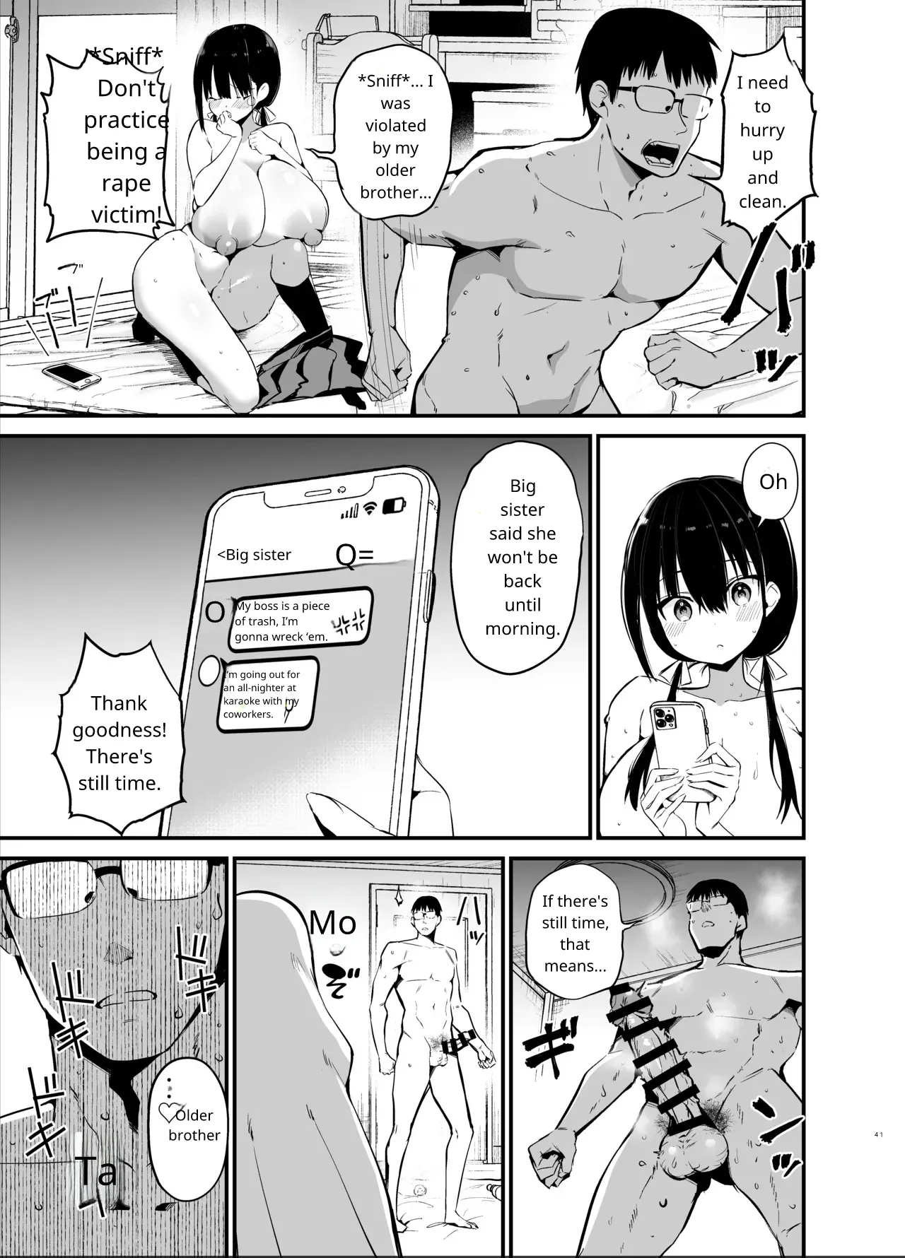 Kanojo No Imouto Ga Kyonyuu Miniskir Jk De Koakuma-kei 6 page 40