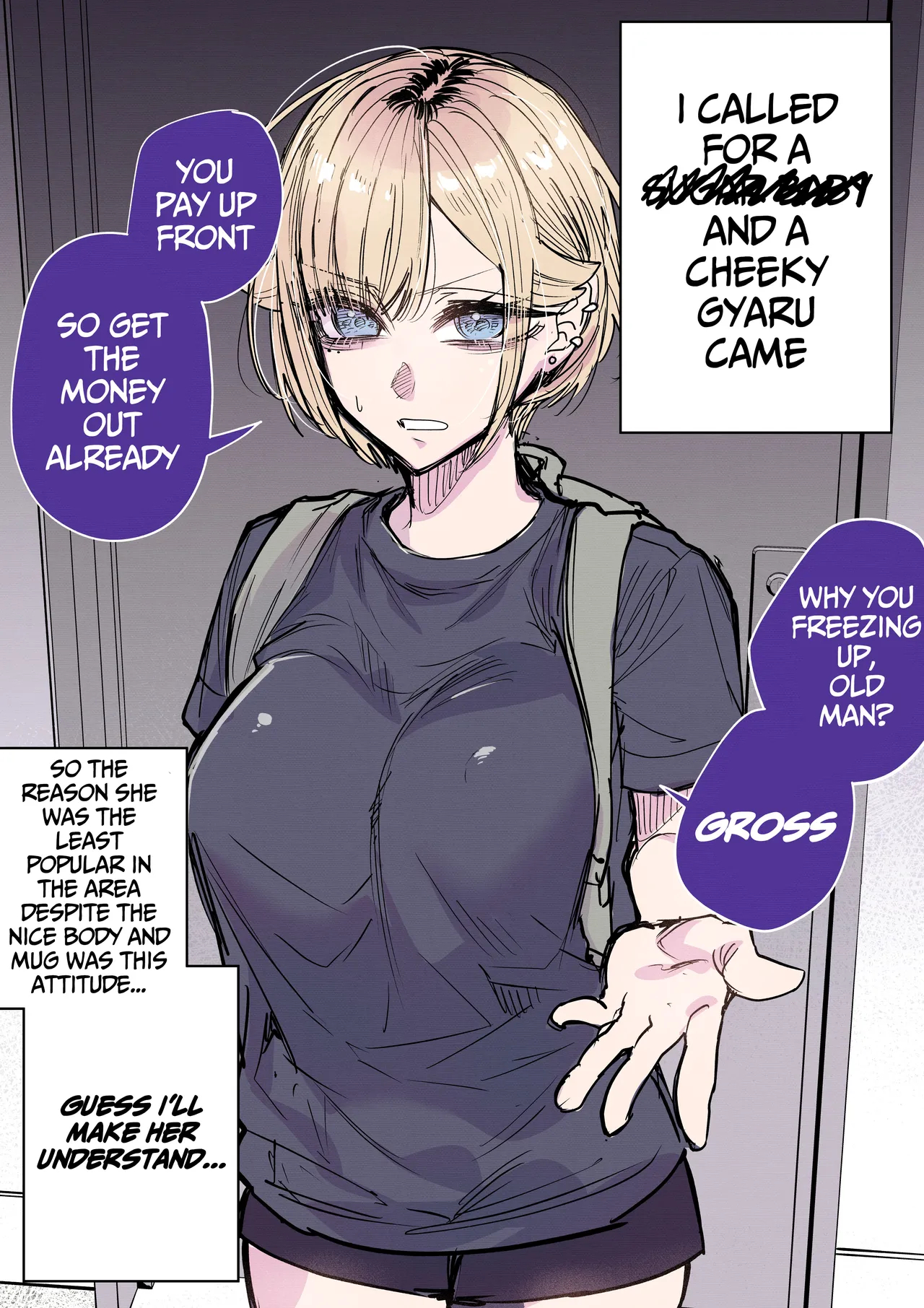 Making A Cheeky Gyaru Understand With Raw Sugar Daddy Sex + Full-color Edition page 9