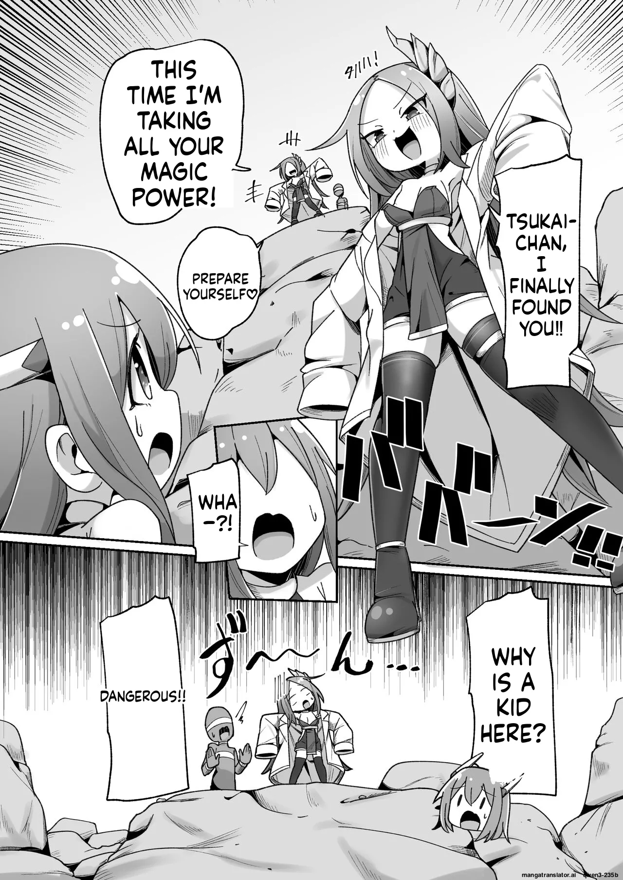 Maryoku Tank Choukyou Sareta Koto Mo Sukkari Wasurete No Kono Ko To Teki Ajito Ni Idonjau Onna Hero-chan page 6