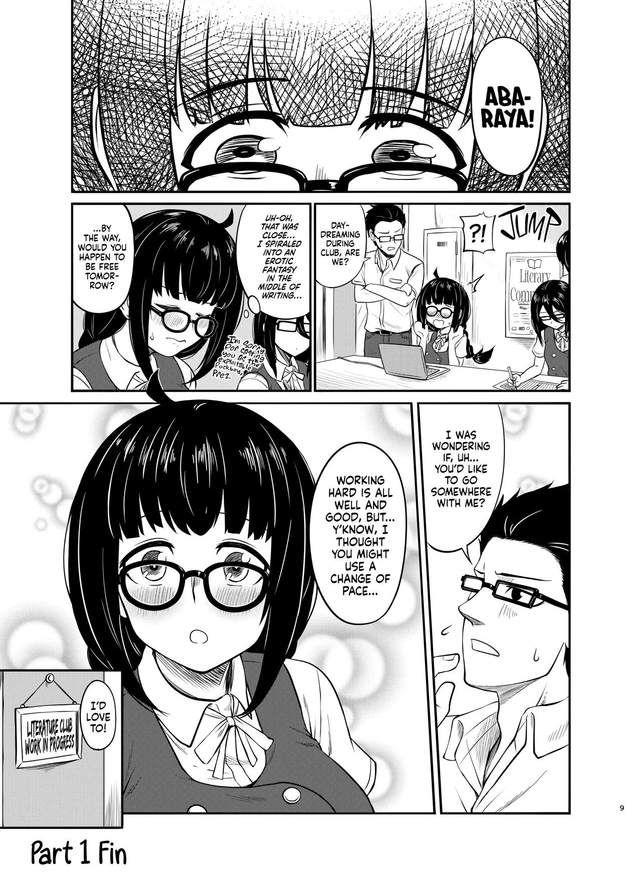 Megane Kouhai No Mousou Ero Shousetsu ー The Bespectacled Junior's Smut Fantasy Novel page 10