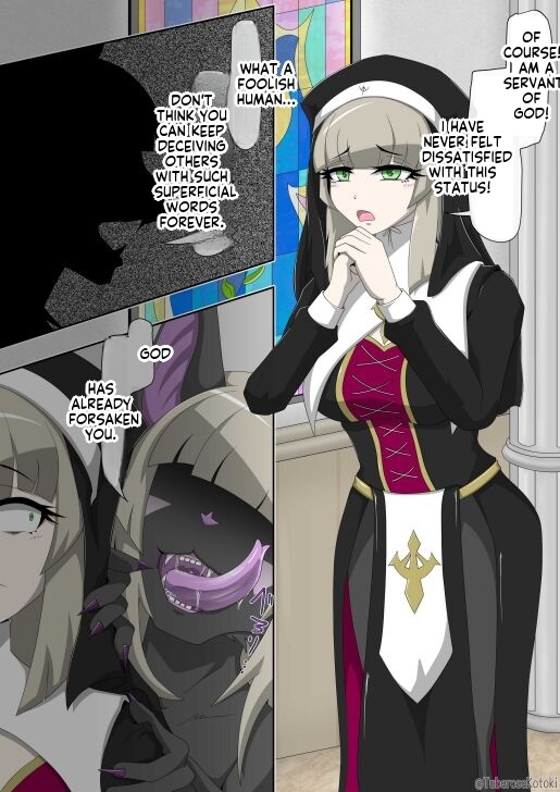 Nun Transforms Into A Beast And Falls Into Darkness page 5