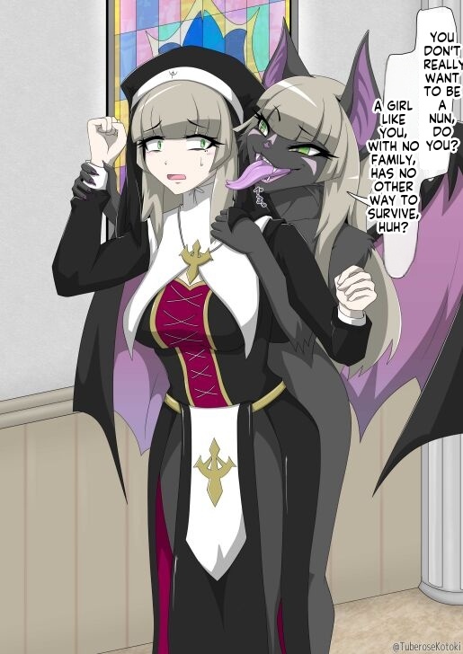 Nun Transforms Into A Beast And Falls Into Darkness page 7