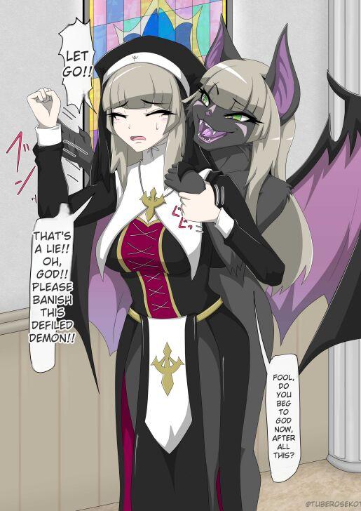 Nun Transforms Into A Beast And Falls Into Darkness page 9