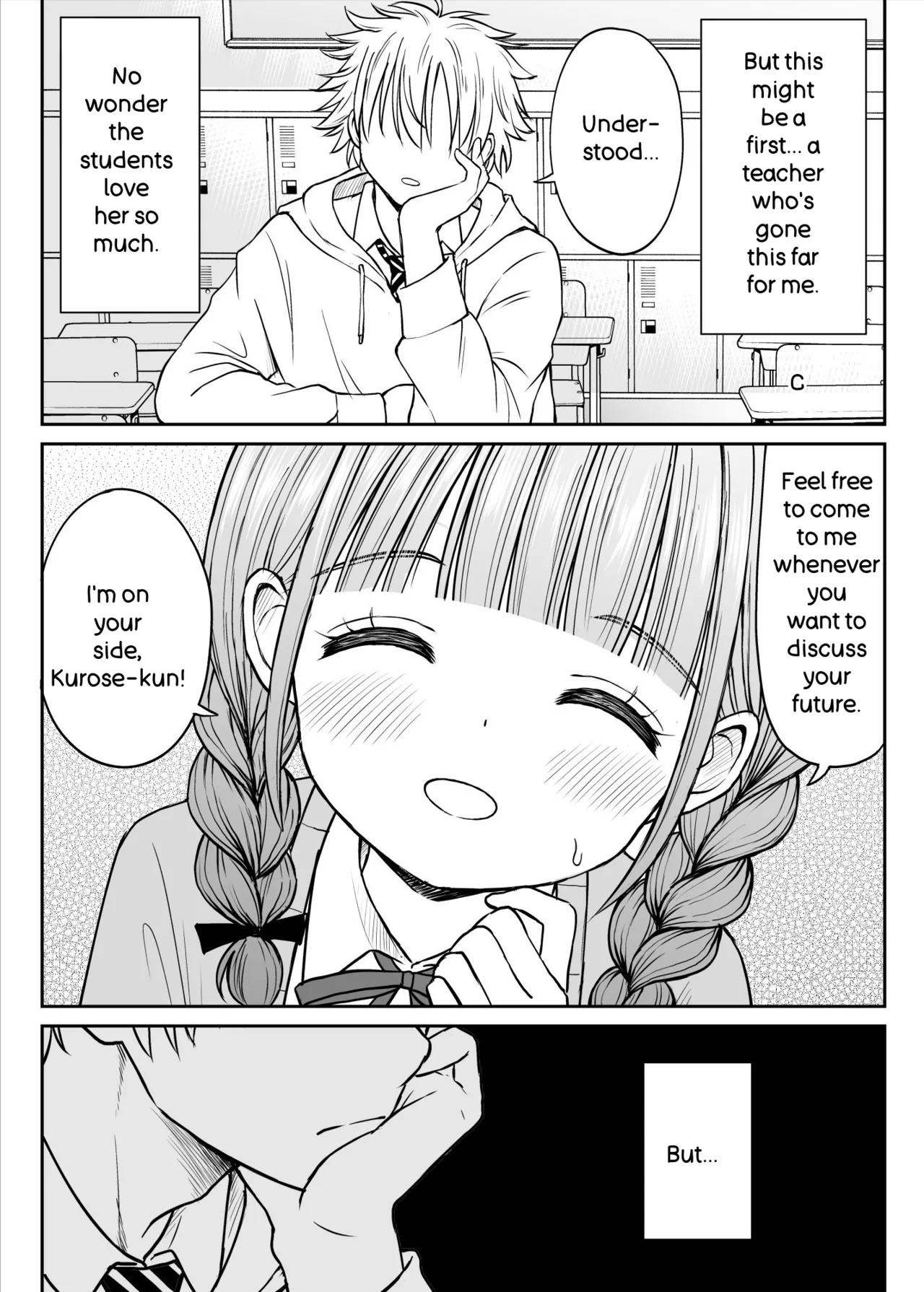 Please Don't Bully Sensei Too Much... ~the Day The Kind, Baby-faced, Big-breasted Hanasaki-sensei’s Heart Broke~ page 11