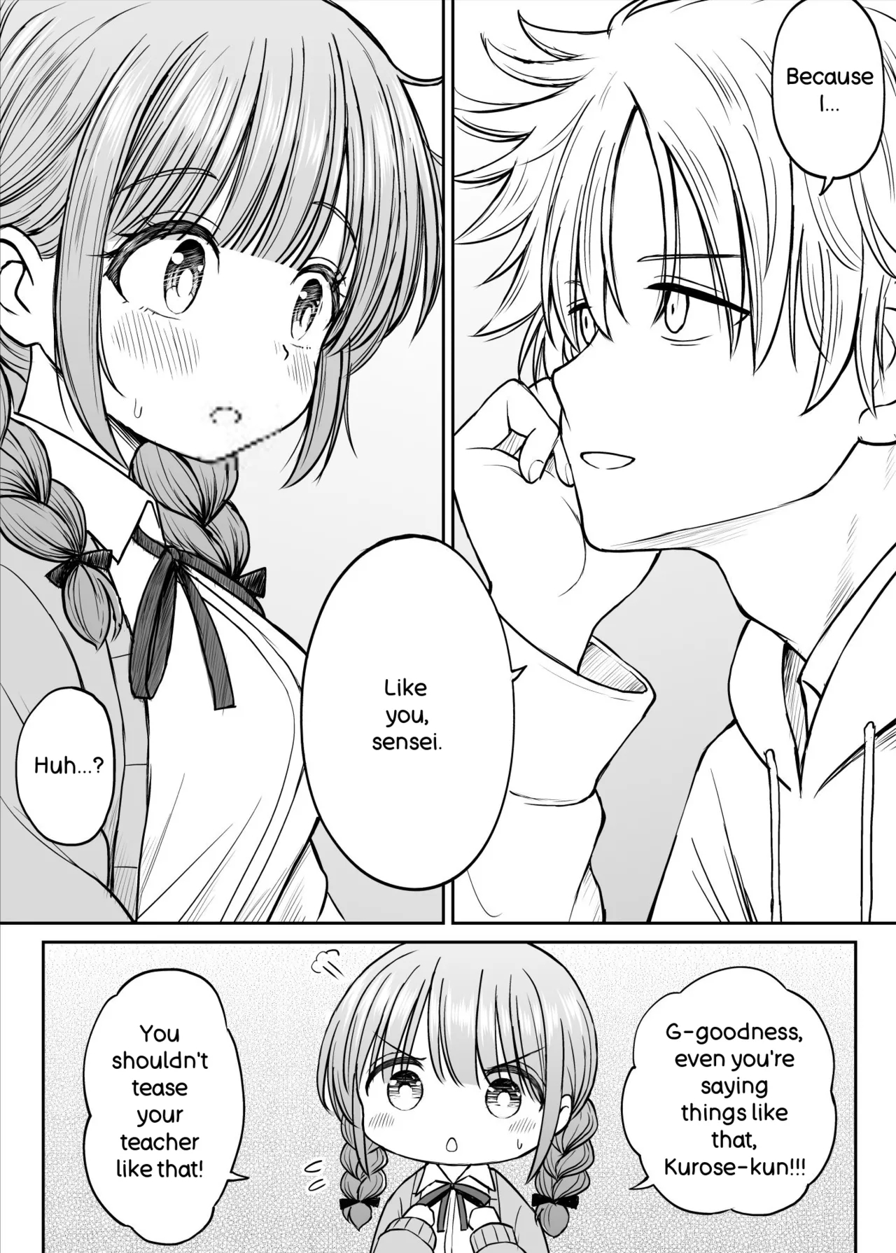 Please Don't Bully Sensei Too Much... ~the Day The Kind, Baby-faced, Big-breasted Hanasaki-sensei’s Heart Broke~ page 14