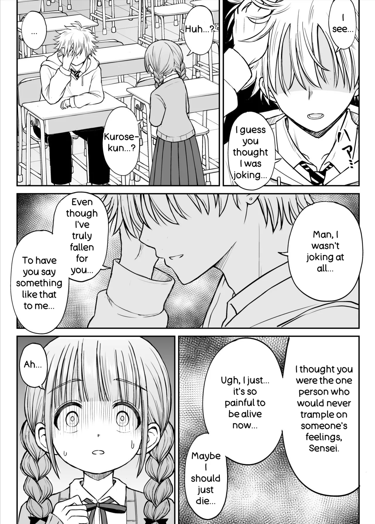 Please Don't Bully Sensei Too Much... ~the Day The Kind, Baby-faced, Big-breasted Hanasaki-sensei’s Heart Broke~ page 15