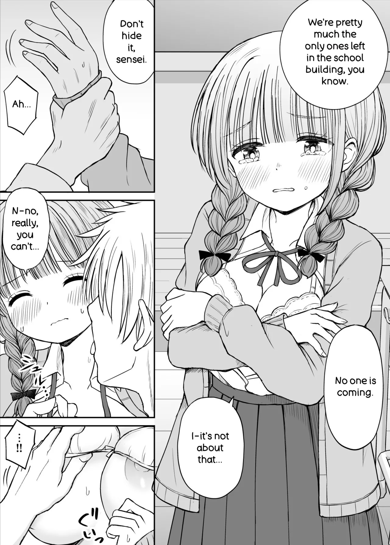 Please Don't Bully Sensei Too Much... ~the Day The Kind, Baby-faced, Big-breasted Hanasaki-sensei’s Heart Broke~ page 26