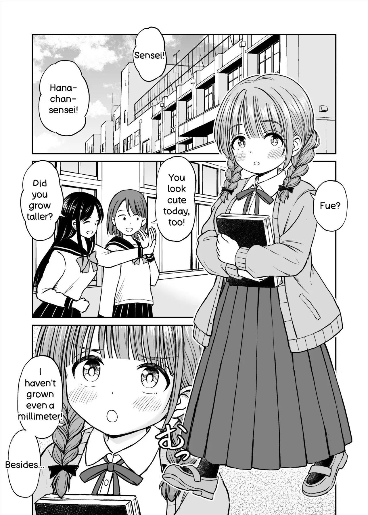 Please Don't Bully Sensei Too Much... ~the Day The Kind, Baby-faced, Big-breasted Hanasaki-sensei’s Heart Broke~ page 3