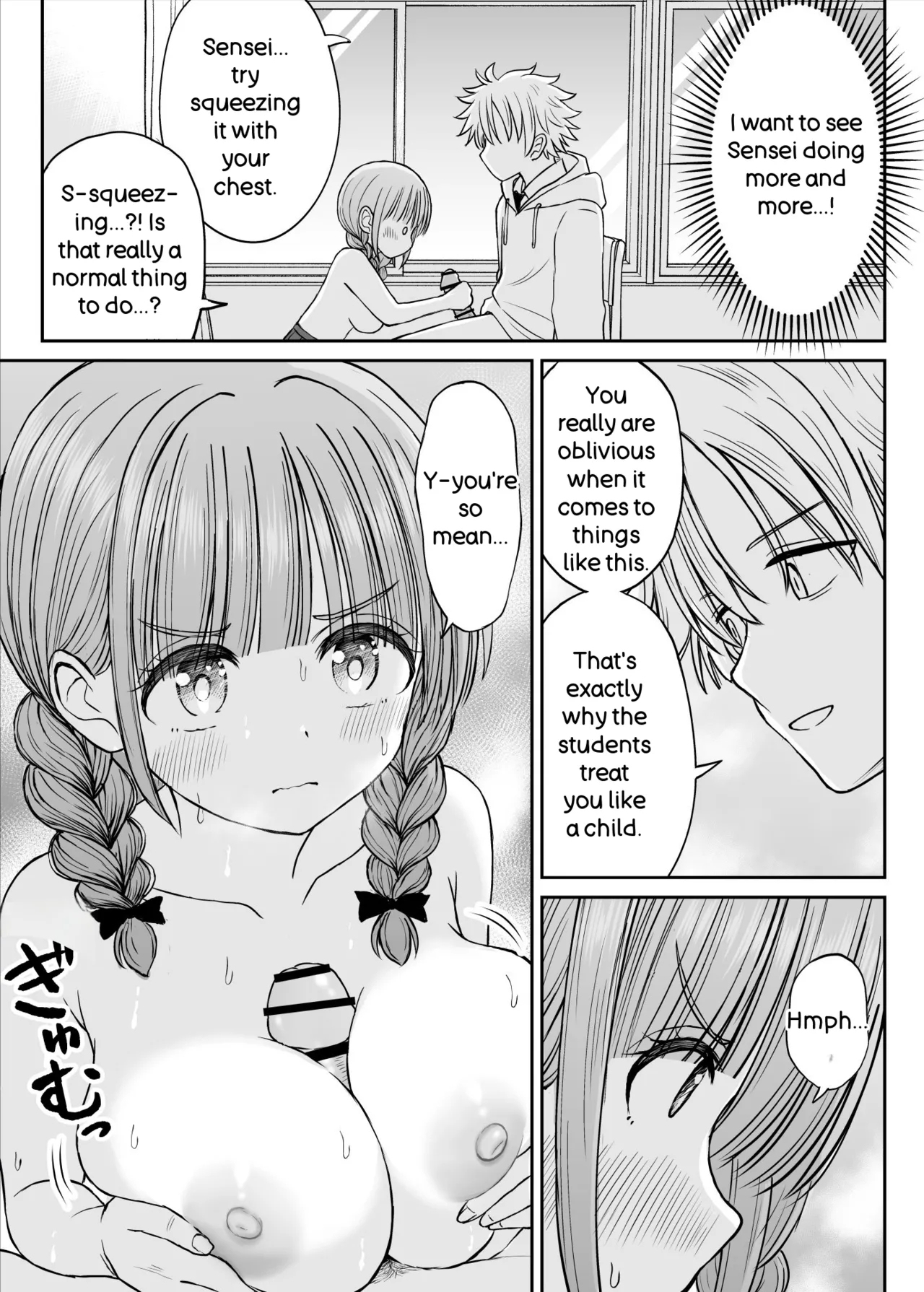 Please Don't Bully Sensei Too Much... ~the Day The Kind, Baby-faced, Big-breasted Hanasaki-sensei’s Heart Broke~ page 37