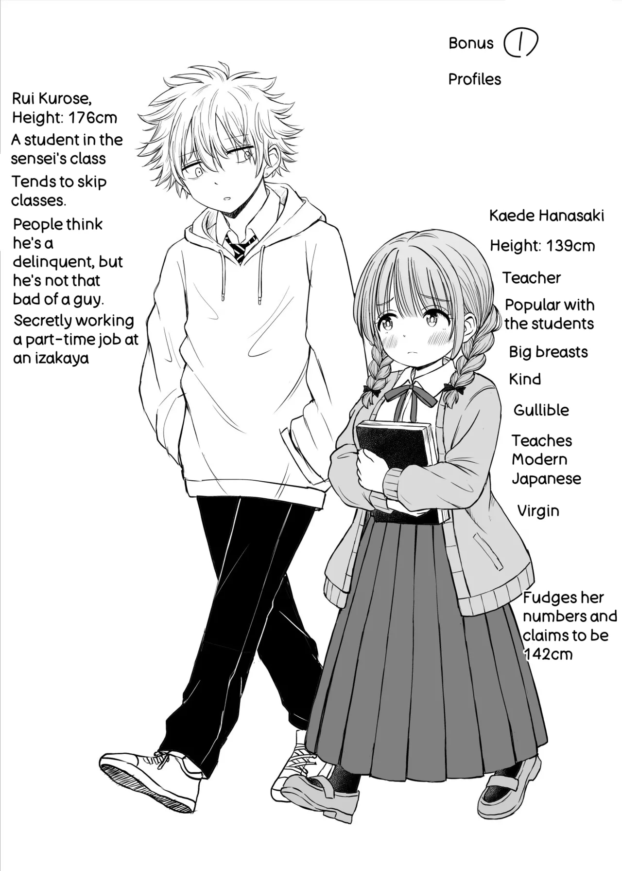 Please Don't Bully Sensei Too Much... ~the Day The Kind, Baby-faced, Big-breasted Hanasaki-sensei’s Heart Broke~ page 55