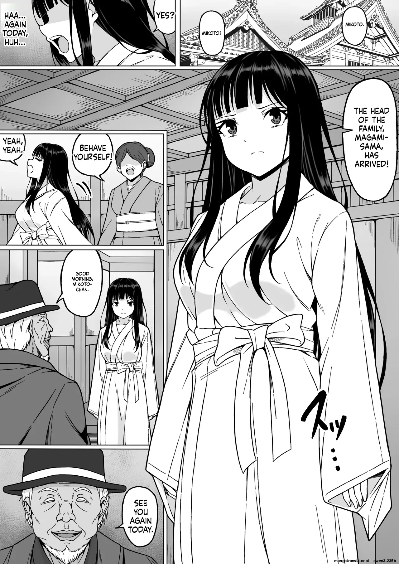 Reibaishi Mikoto 2 Kairaku Ni Zanpai Su... Hentai Jijii To No Seikou No Gishiki De Ikikuruwasareru Shoujo No Karada page 3