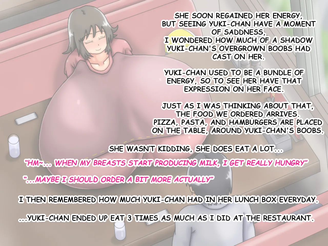 Reunited! My Childhood Sweetheart's Breasts Have Grown Super Huge! page 144