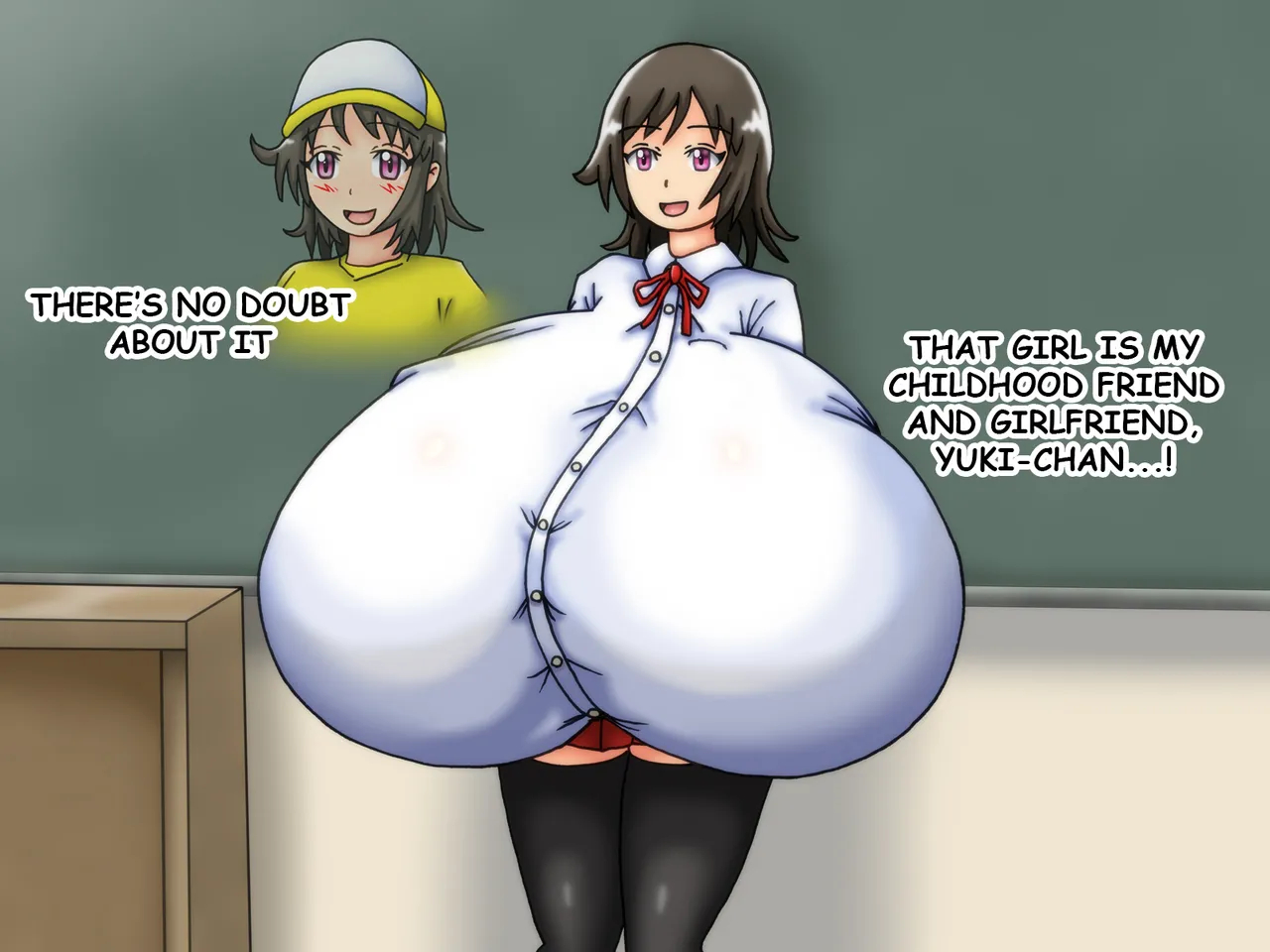 Reunited! My Childhood Sweetheart's Breasts Have Grown Super Huge! page 16