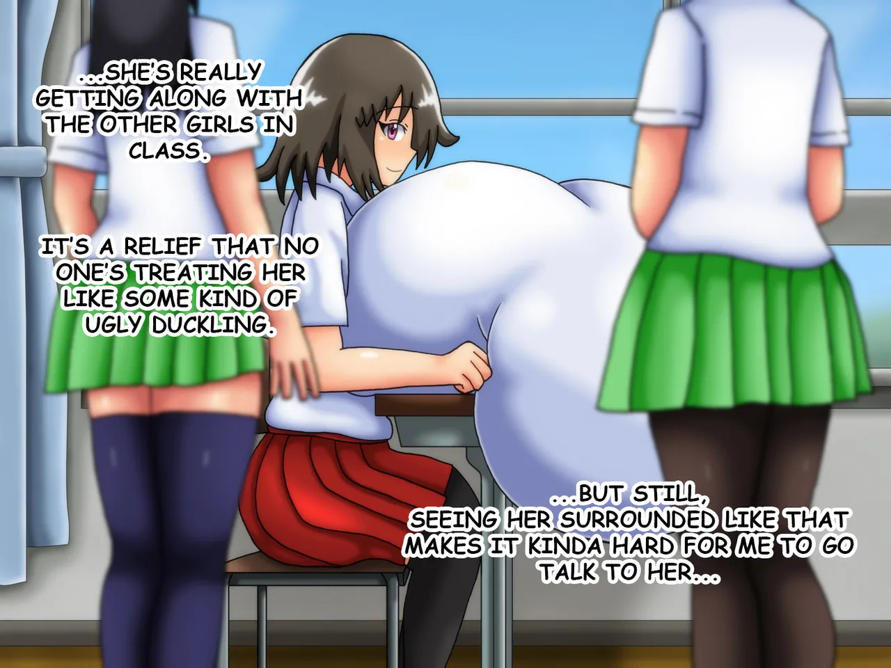 Reunited! My Childhood Sweetheart's Breasts Have Grown Super Huge! page 30