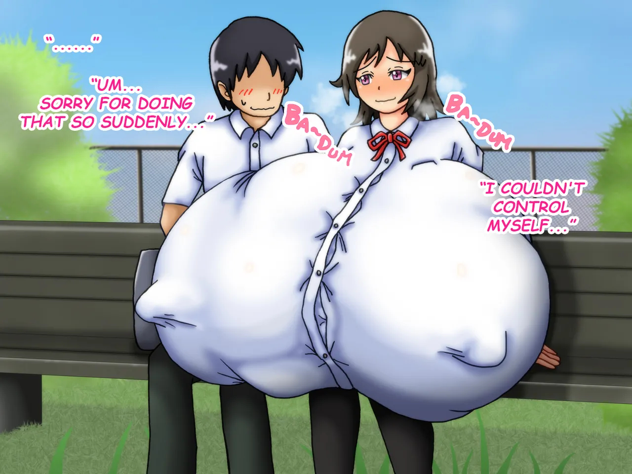 Reunited! My Childhood Sweetheart's Breasts Have Grown Super Huge! page 58