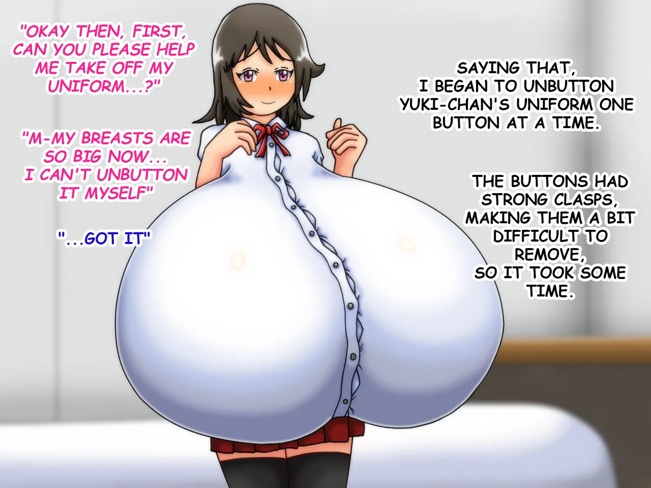 Reunited! My Childhood Sweetheart's Breasts Have Grown Super Huge! page 64